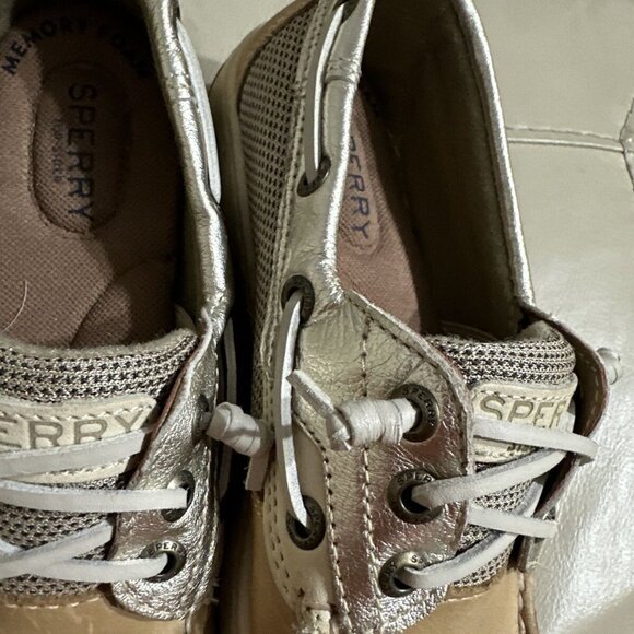 SPERRY TOP-SIDER Women Angelfish Metallic Trimmed Boat Shoe Sz6.5 #STS97410 NWOT - Picture 9 of 9